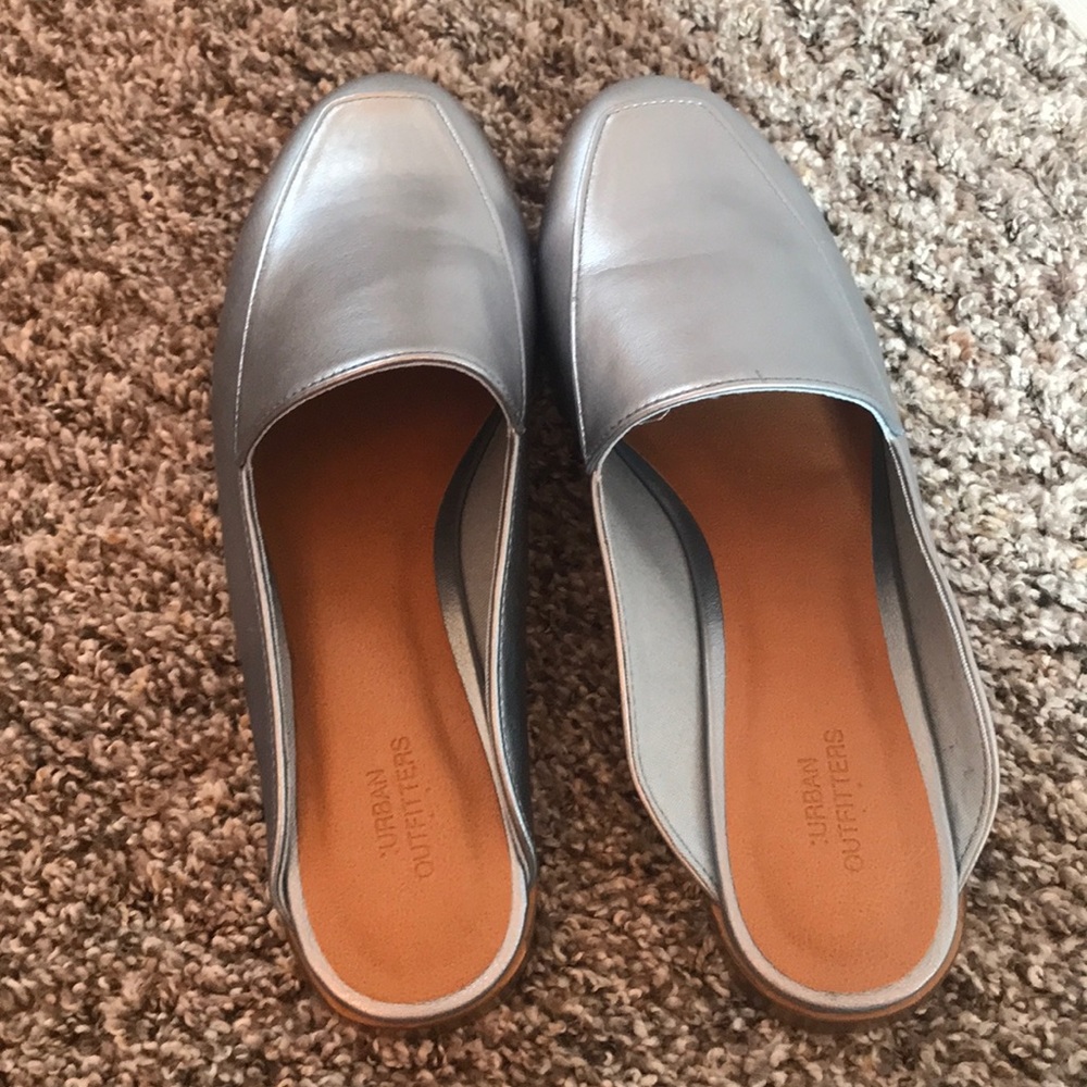 Urban Outfitters Blue Mule Loafers